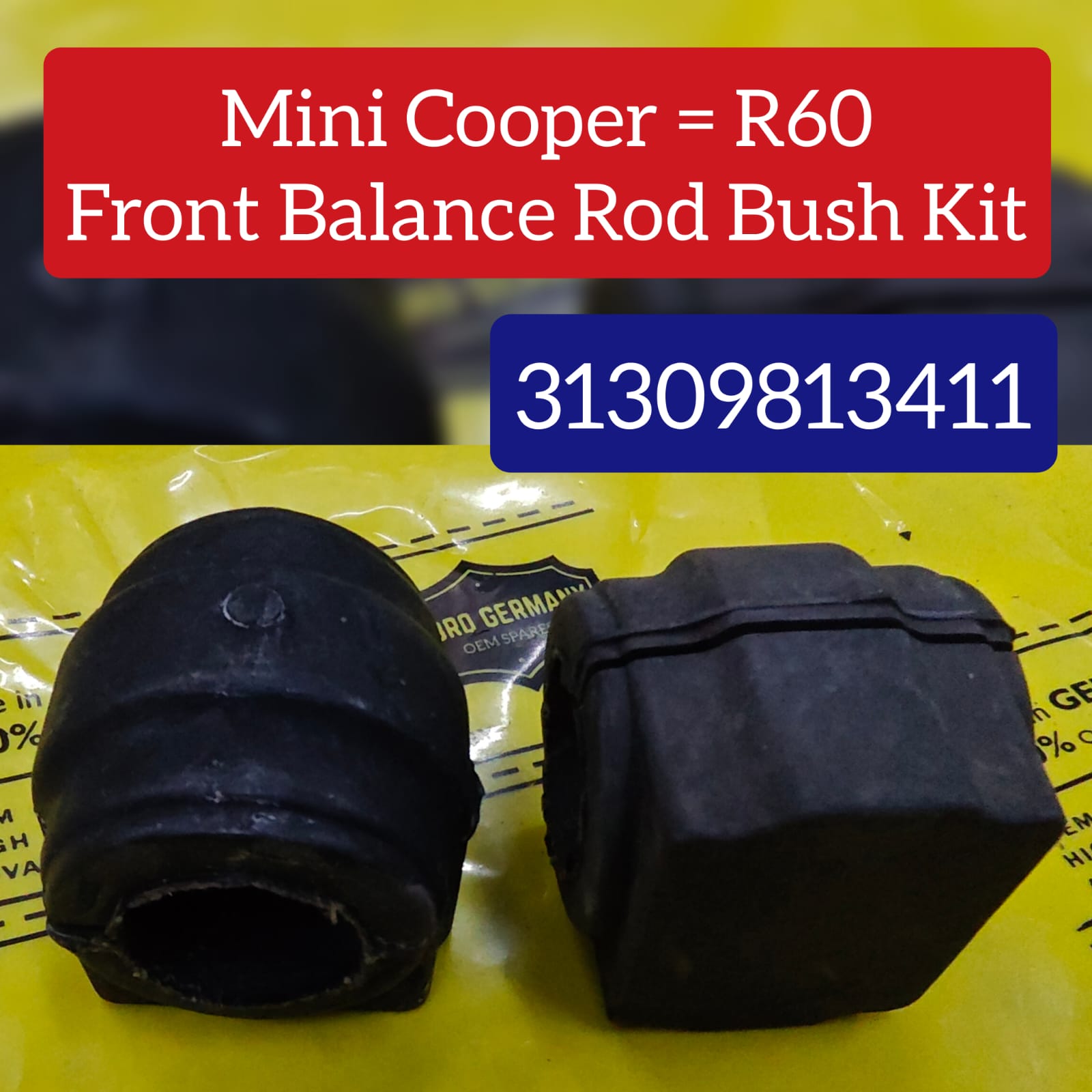 Front Stabilizer Sway Bar Bushing Kit 31309813411 31356772843 Compatible With MINI (R56) & MINI COUNTRYMAN (R60)