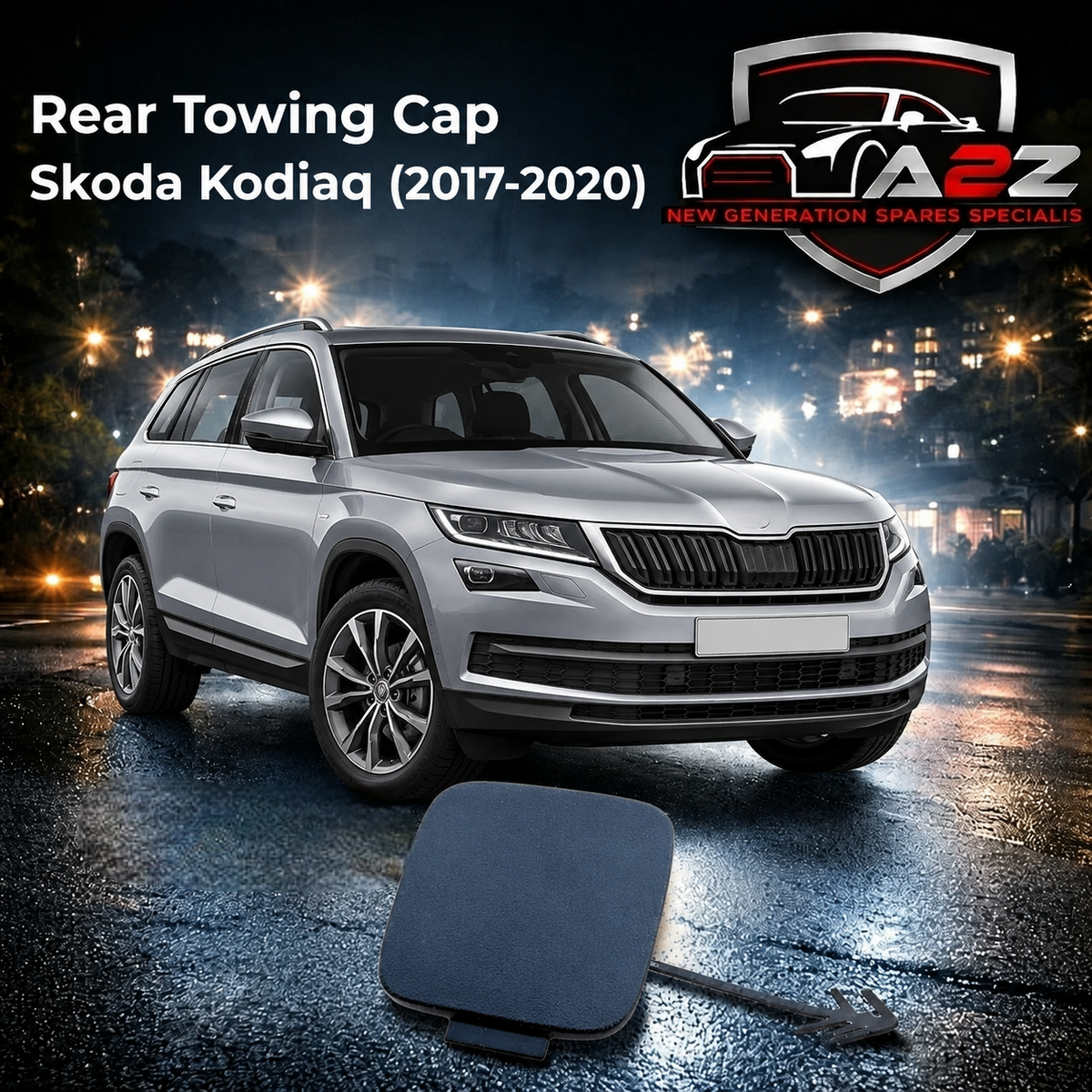 Rear Towing Cap 565807441 Compatible With Skoda Kodiaq (2017-2020) Tag No.1101