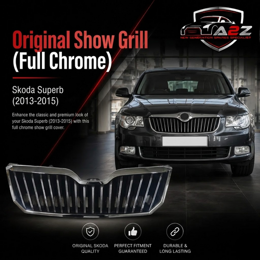 Show Grill (Full Chrome) 3T0853668B 3T0853607B Compatible With Skoda Superb (2013-2015) Tag No.61