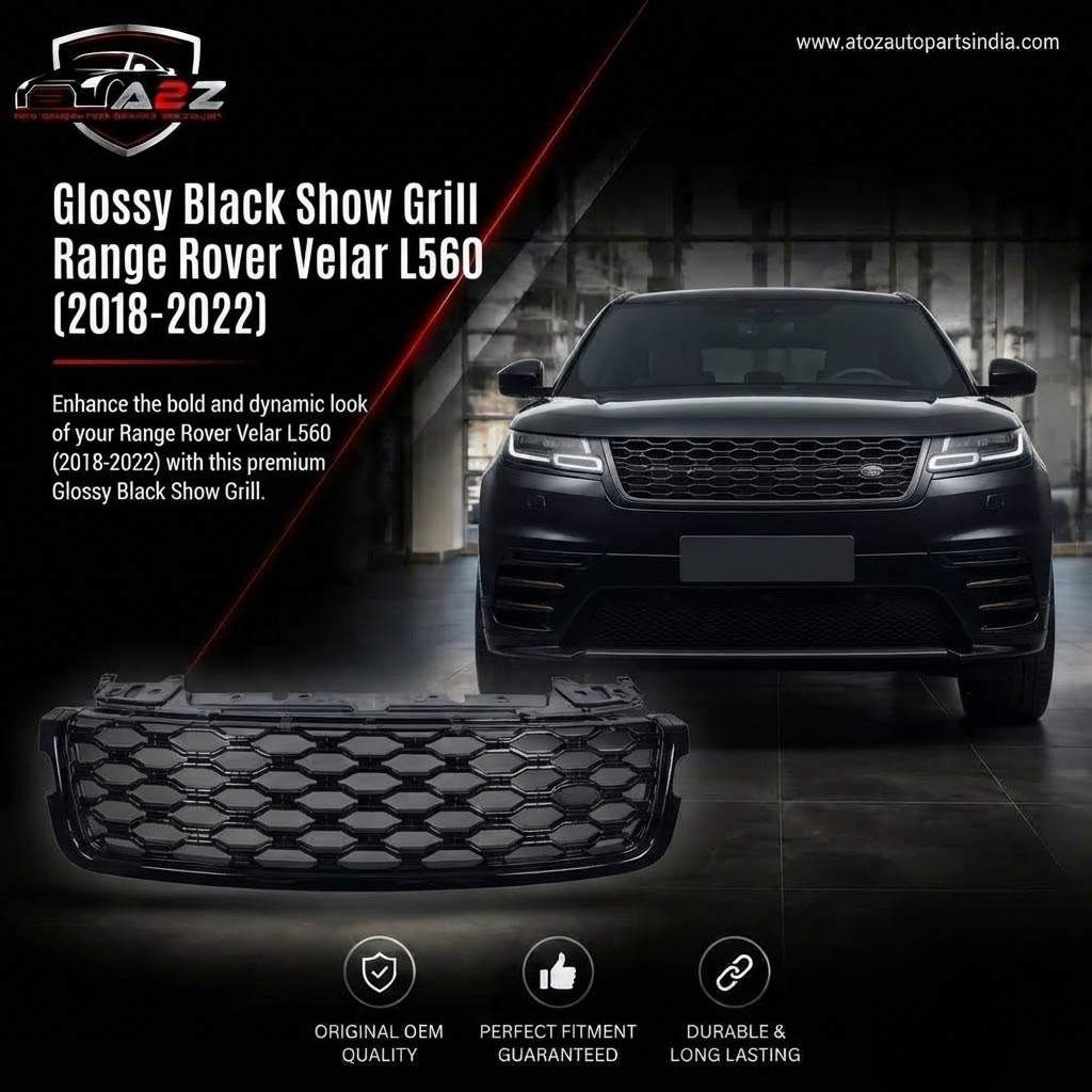 Glossy Black Show Grill LR143275 Compatible With Range Rover Vellar L560 (2018-2022) Tag No.51