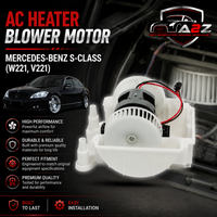 AC Heater Blower Motor 2218200514/2218202714  Compatible with MERCEDES-BENZ S-CLASS (W221, V221) Tag-BM-01