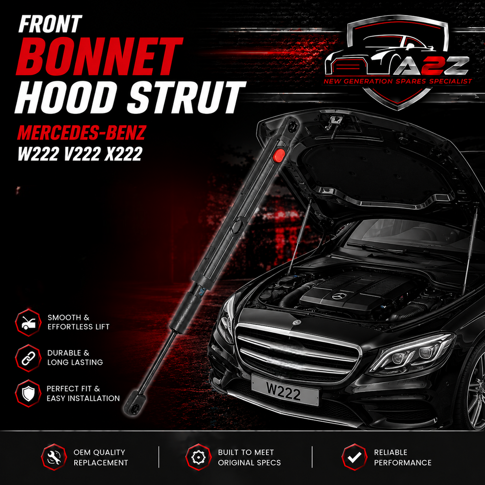 Front Bonnet Hood Strut Left 2229800064 & Right 2229800164 Compatible With MERCEDES-BENZ S-CLASS (W222, V222, X222) & S-CLASS Convertible (A217) & S-CLASS Coupe (C217)