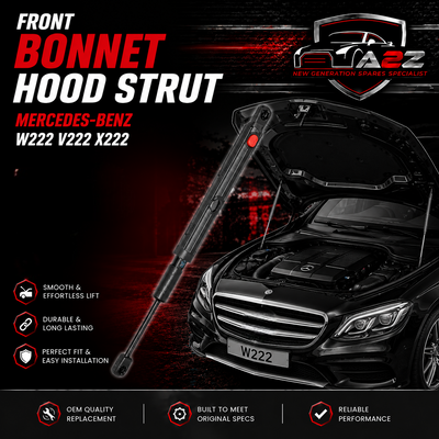 Front Bonnet Hood Strut Left 2229800064 & Right 2229800164 Compatible With MERCEDES-BENZ S-CLASS (W222, V222, X222) & S-CLASS Convertible (A217) & S-CLASS Coupe (C217)