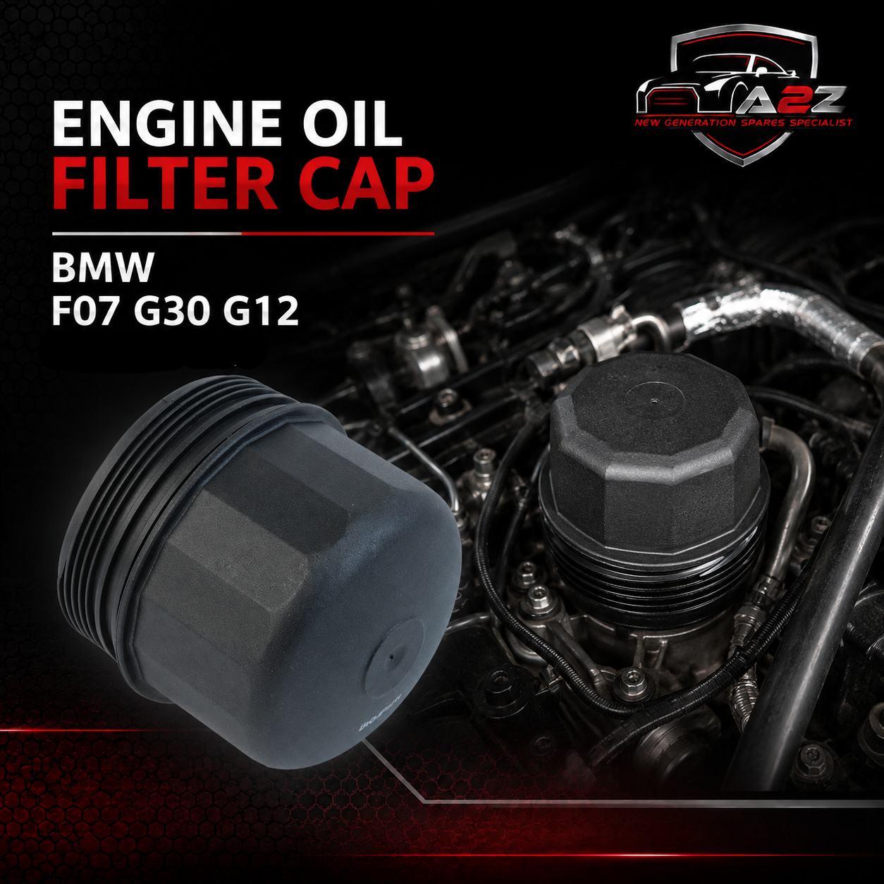 Engine Oil Filter Cap 11427615389 Compatible With BMW F07 G30 G12