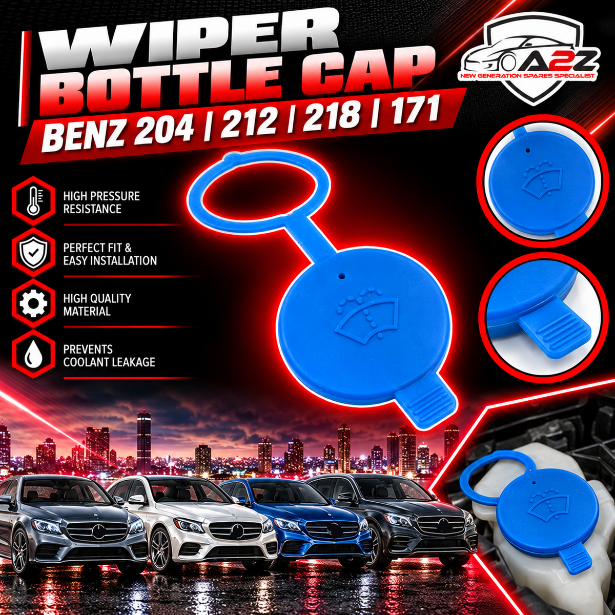 Wiper Bottle Cap 1718690108  A1718690108 Compatible With MERCEDES BENZ  204/212/218/171