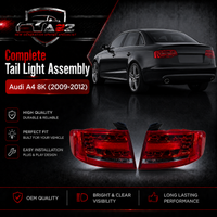 Complete Tail Light Assy Set Left 8K5945095 8K5945095D & Right 8K5945096 8K5945096DCompatible With Audi A4 8K (2009-2012) Tag No.165