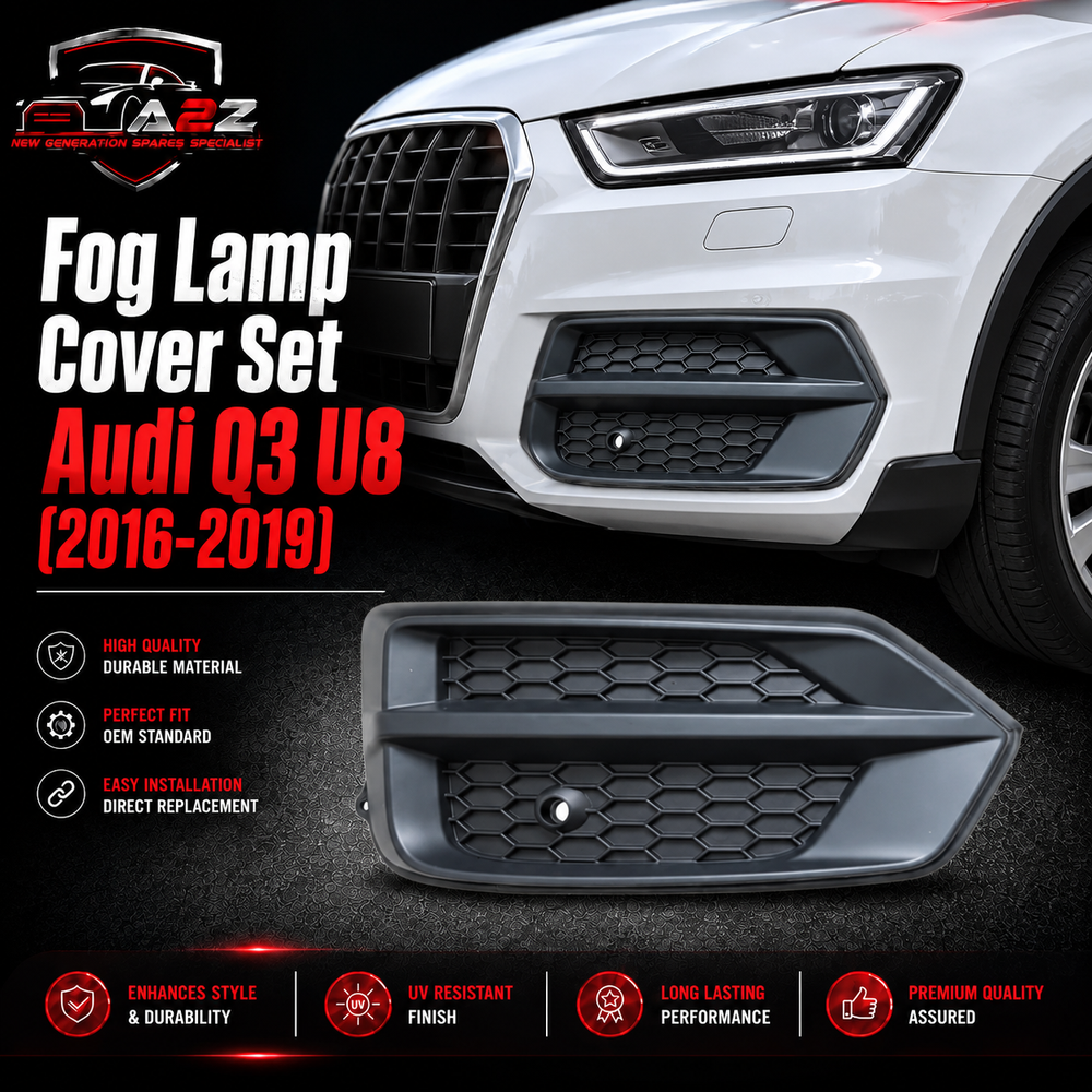 Fog Lamp Cover Set Left 8U0807681N & Right 8U0807682N Compatible With Audi Q3 U8 (2016-2019) Tag No.73