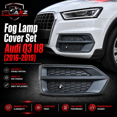 Fog Lamp Cover Set Left 8U0807681N & Right 8U0807682N Compatible With Audi Q3 U8 (2016-2019) Tag No.73