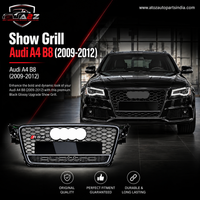 Show Grill  Audi Compatible With  A4 B8(2009-12) RS4 Quattro Black Chrome Tag 5