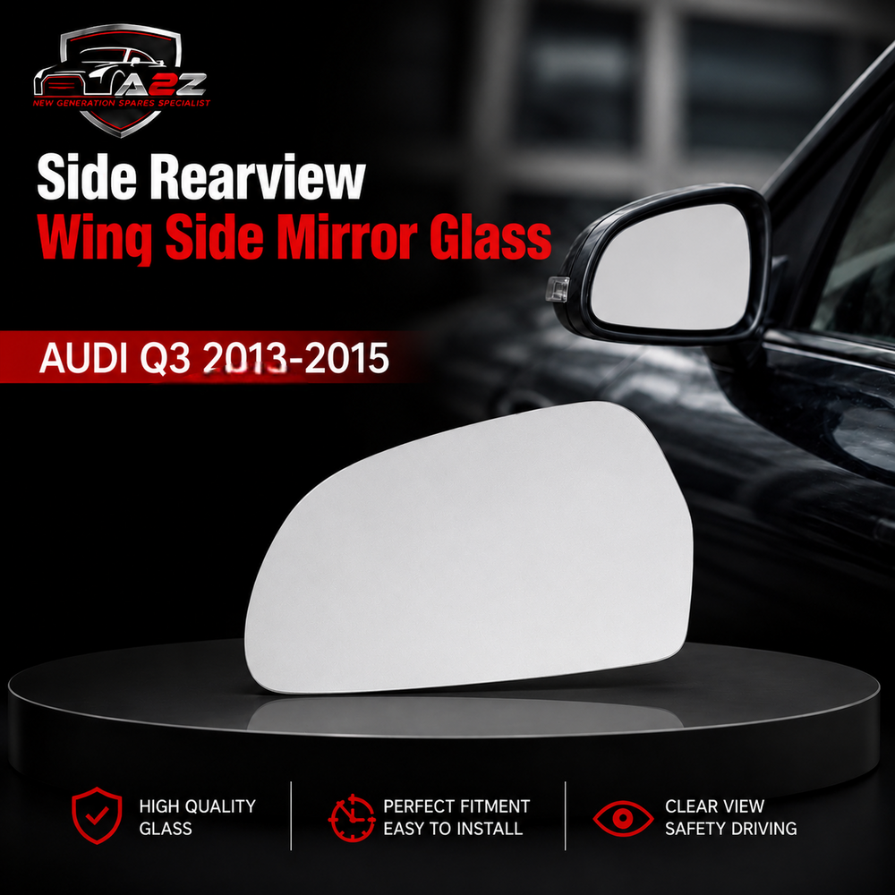 Side Rearview Wing Side Mirror Glass Left 8U0857535 & Right 8U0857536 Compatible With AUDI Q3 (8U) 2013-2015