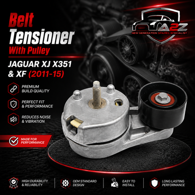 Belt Tensioner With Pulley C2Z14278 C2Z4778 Compatible with JAGUAR XJ X351 & XF