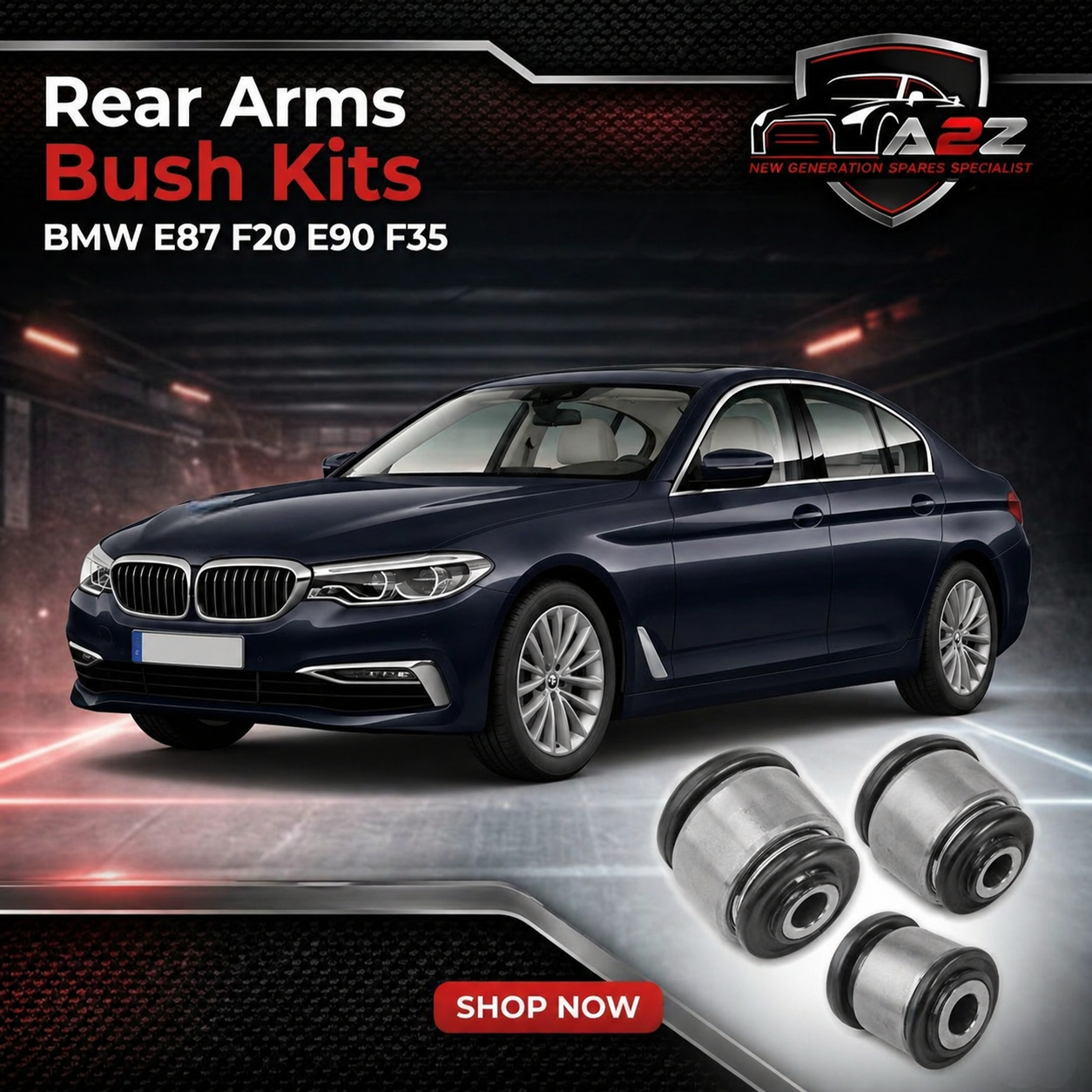 Rear Lower Control Arm Bushing 33326756249 33326775552 33326792553 Compatible With BMW E87 F20 E90 F35