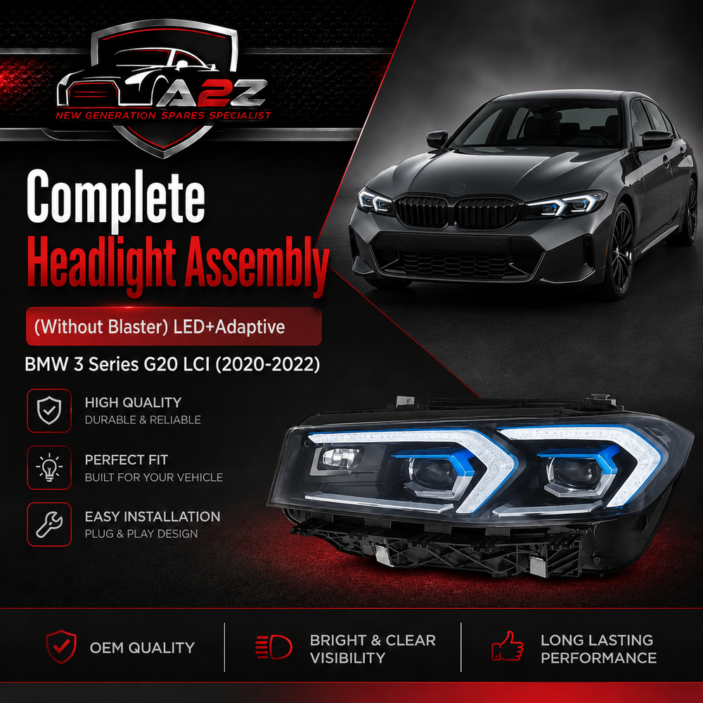 Headlight Headlamp Left 63115A4F755 & Right 63115A4F756 (Without Blaster) Compatible With BMW 3 Series G20 LCI (2020-2022)  LED+Adaptive