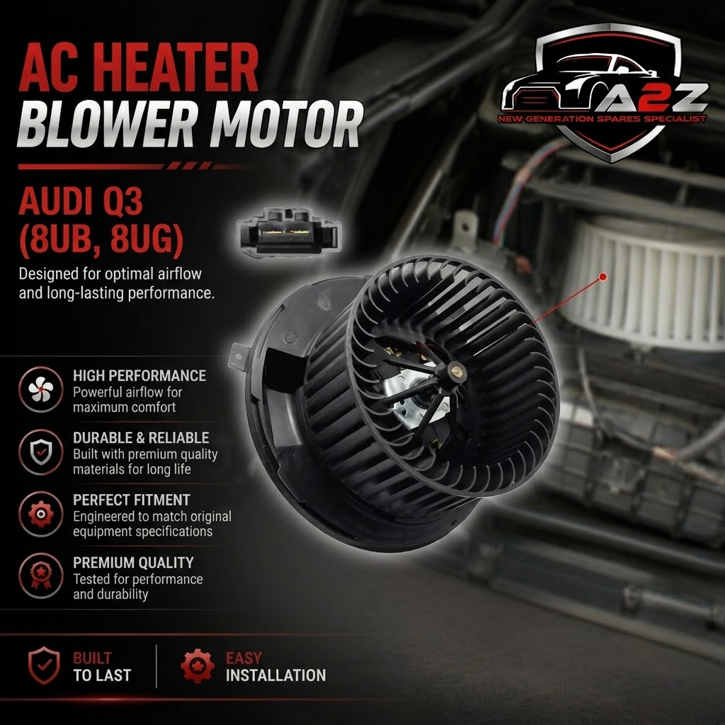 AC Heater Blower Motor 1K1819015/1K1819015C  Compatible with AUDI Q3 (8UB, 8UG) & SKODA OCTAVIA II (1Z3) | LAURA & VW JETTA III (1K2) | BORA | VENTO Tag-BM-11
