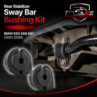 Rear Stabilizer Sway Bar Bushing Kit  33556757333 Compatible With BMW 7 Series (E65, E66, E67)