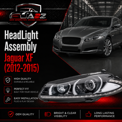 Complete Headlight Assy Left C2Z31447 & Right C2Z31444 C2Z14107 C2Z26717 C2Z31033 Compatible With Jaguar XF (2012-2015) Tag No.14