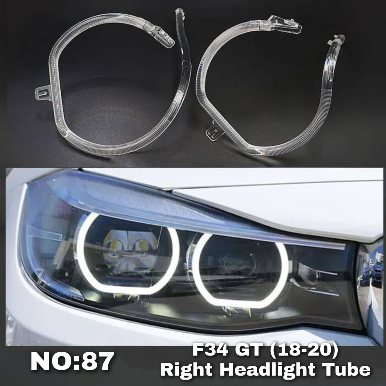 Headligth Tube Right 63117355555 Compatible With BMW 3 Series GT (F34)  (2018-2020) Tag No.87