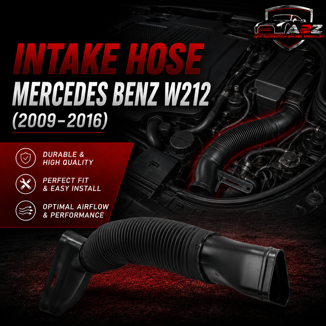 Intake hose 6420945597 6420945697 Compatible With Mercedes Benz W212