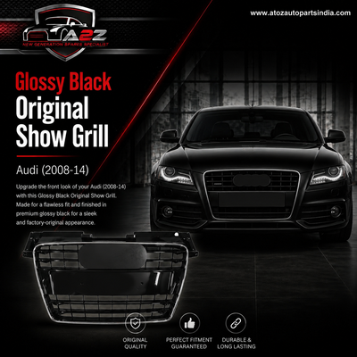 Glossy Black Original Show Grill Compatible With Audi = TT (2008-14) Tag No.281