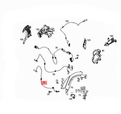 Rear ABS Wheel Speed Sensor 2539052500 A2539052500 Compatible With MERCEDES-BENZ GLC Coupe C253