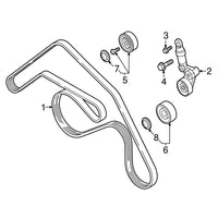 Multi RIB Belt 7PK2120 07P145933E Compatible With AUDI A8 D4 (4H2, 4H8, 4HC, 4HL) | A8 / S8 | A8L (CONTINENTAL)