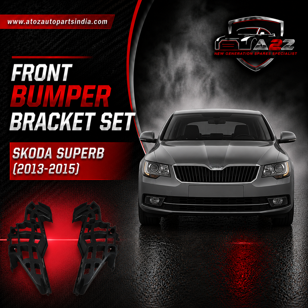 Front Bumper Bracket Set Left 3T0807055A & Right 3T0807056A Compatible With Skoda Superb (2013-2015) Tag No.341