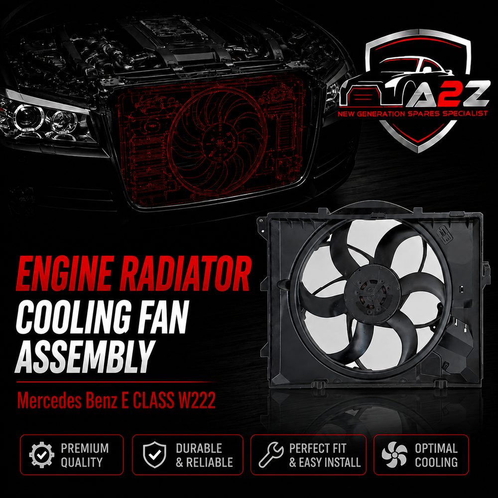 Engine Radiator Cooling Fan Assembly A0999060612 0999060612 17417589031 17427804620 17428509740 Compatible With Mercedes Benz  E CLASS W222