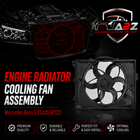 Engine Radiator Cooling Fan Assembly A0999060612 0999060612 17417589031 17427804620 17428509740 Compatible With Mercedes Benz  E CLASS W222