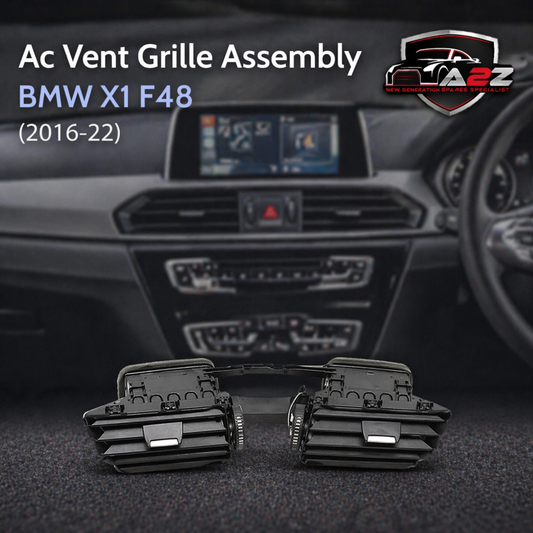 Black Ac Vent Grille Assembly Center 64229292741 & Right 64229292740 & Left 64229292739 Compatible With BMW X1 F48