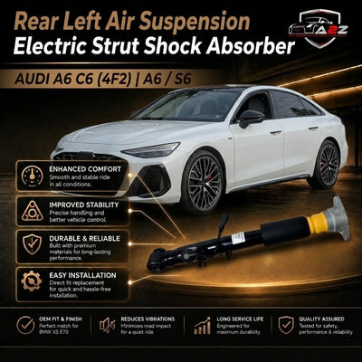 Rear Left Air Suspension Electric Strut Shock Absorber 4F0616031 4F0616031L 4F0616031K Compatible With AUDI A6 C6 (4F2) | A6 / S6