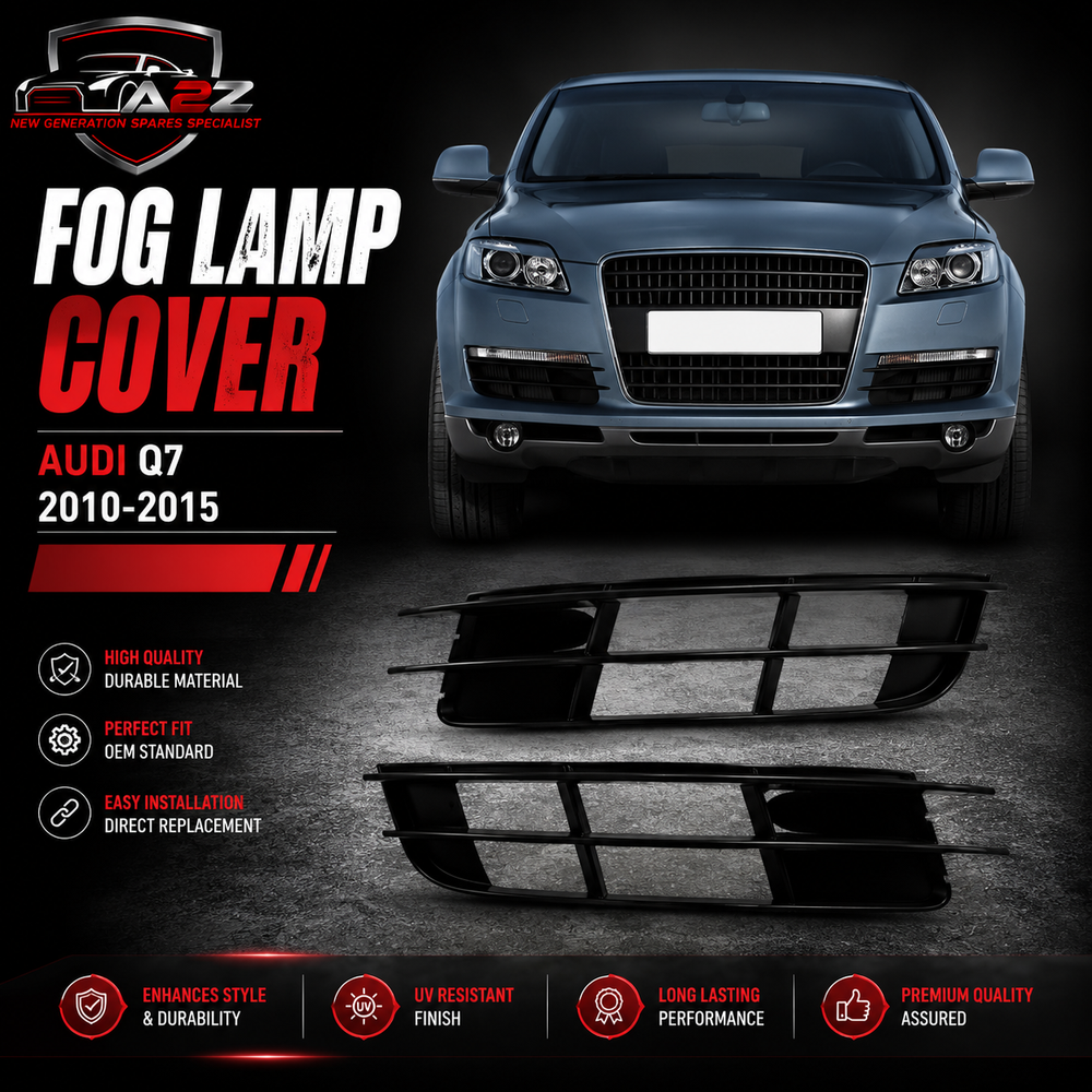Fog Lamp Cover Compatible With AUDI Q7 2010-2015 Fog Lamp Cover Left 4L0807681B & Right 4L0807682B Tag-FC-112