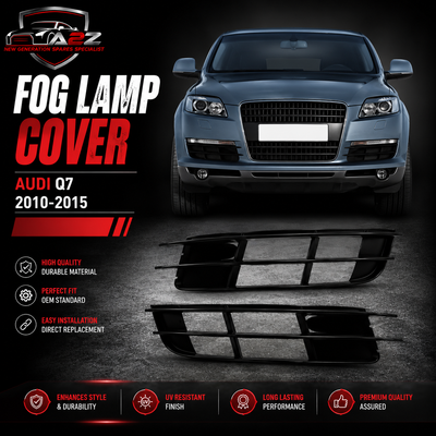 Fog Lamp Cover Compatible With AUDI Q7 2010-2015 Fog Lamp Cover Left 4L0807681B & Right 4L0807682B Tag-FC-112