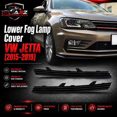 Lower Fog Lamp Cover Left 5C6807233B & Right 5C68072334B Compatible With VW JETTA (2015-2019) No.138