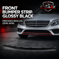 Front Bumper Strip Glossy Black 2138857401 Compatible With Mercedes Benz 213 (2016-2019) Tag No.283