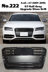 S7 Matt Grey Upgrade Show Grill Compatible With Audi = A7 (2009-15)Tag No.222