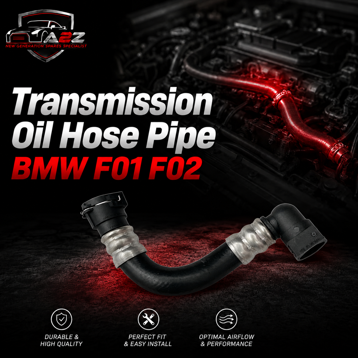 Transmission Oil Hose Pipe 17227583163 Compatible With BMW F01 F02