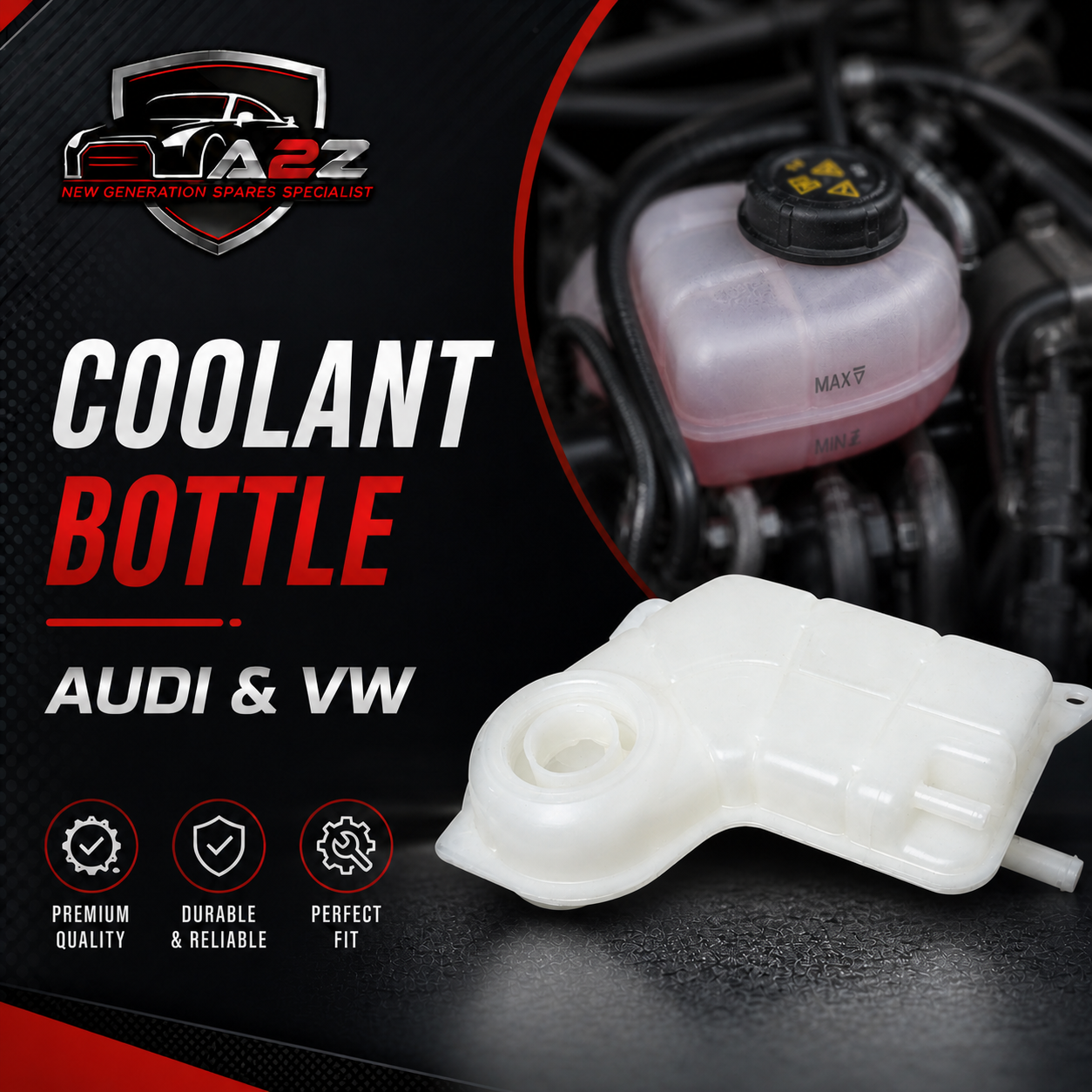 Coolant Bottle 8E0121403 Compatible With AUDI & VW  Tag-B-76