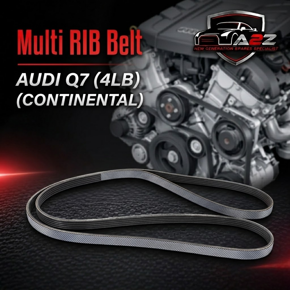 Multi RIB Belt 6PK2525 059903137AL 95810221610 Compatible With AUDI Q7 (4LB) (CONTINENTAL)