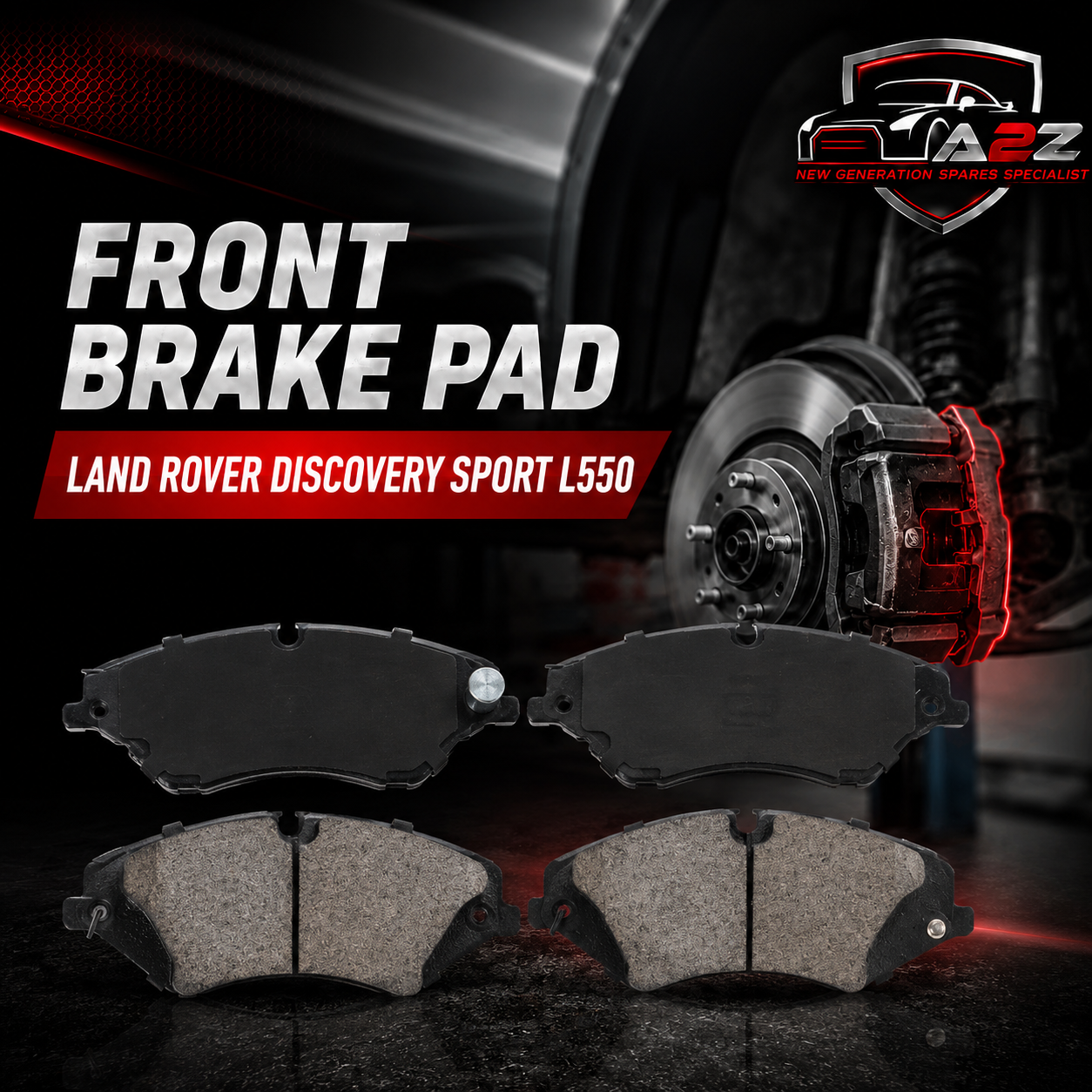 Front Brake Pad LR140696 2651001 P36038 Compatible With LAND ROVER DISCOVERY SPORT L550