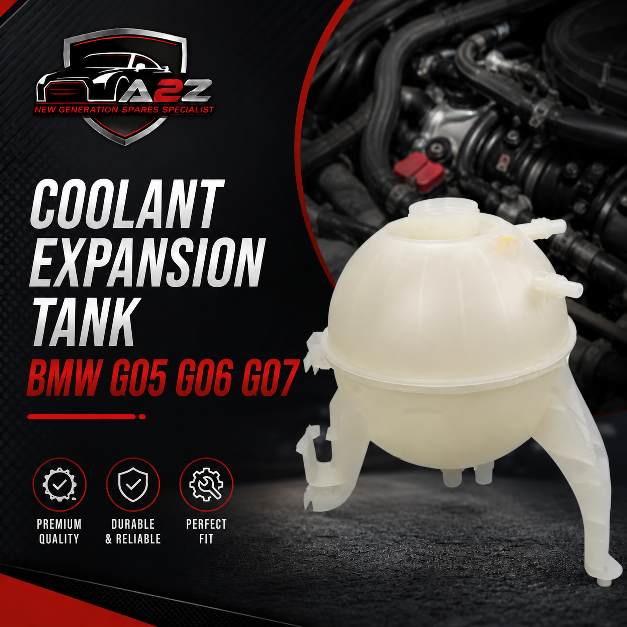 Coolant Expansion Tank 17138610662 Compatible With BMW G05 G06 G07