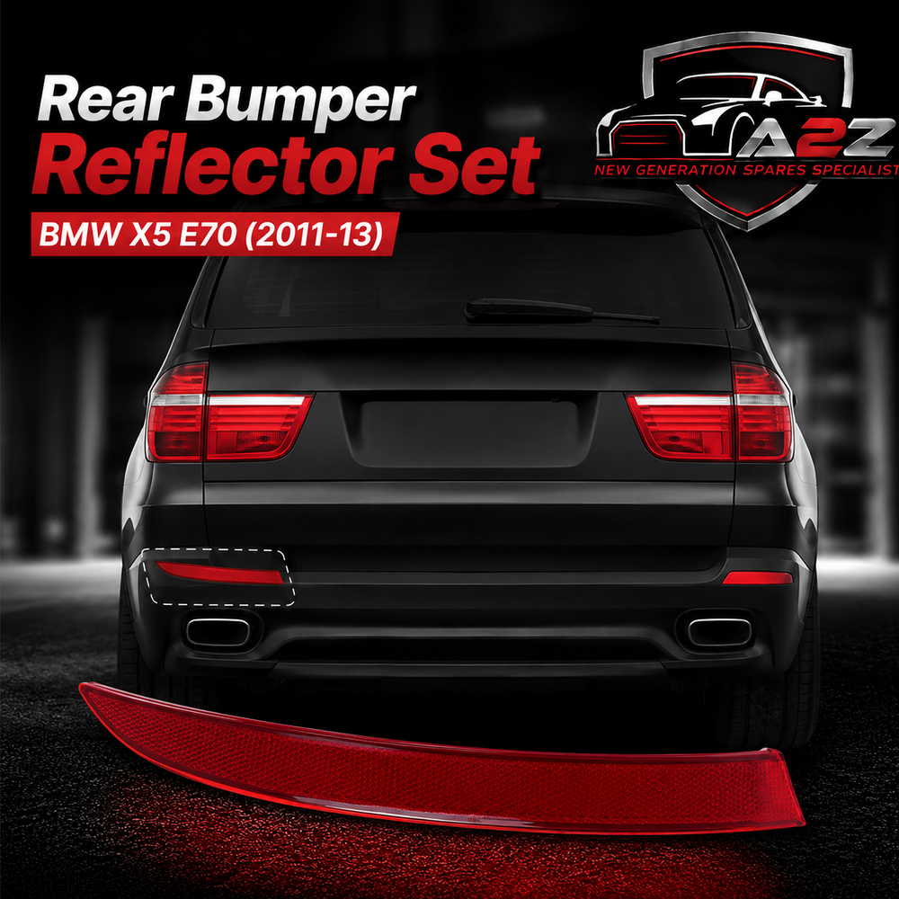 Rear Bumper Reflector Compatible With BMW X5 E70 LCI Rear Bumper Reflector Left 63147240997 & Right 63147240998 Tag-RB-57