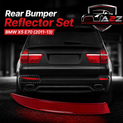 Rear Bumper Reflector Compatible With BMW X5 E70 LCI Rear Bumper Reflector Left 63147240997 & Right 63147240998 Tag-RB-57