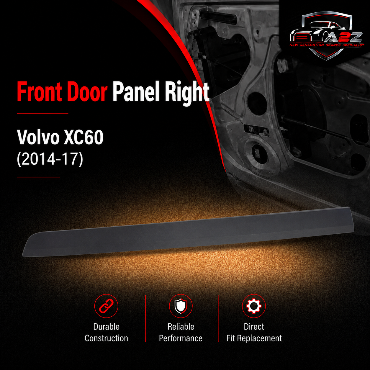 Front Door Panel Right 39821459 Compatible With Volvo XC60 (2014-17)