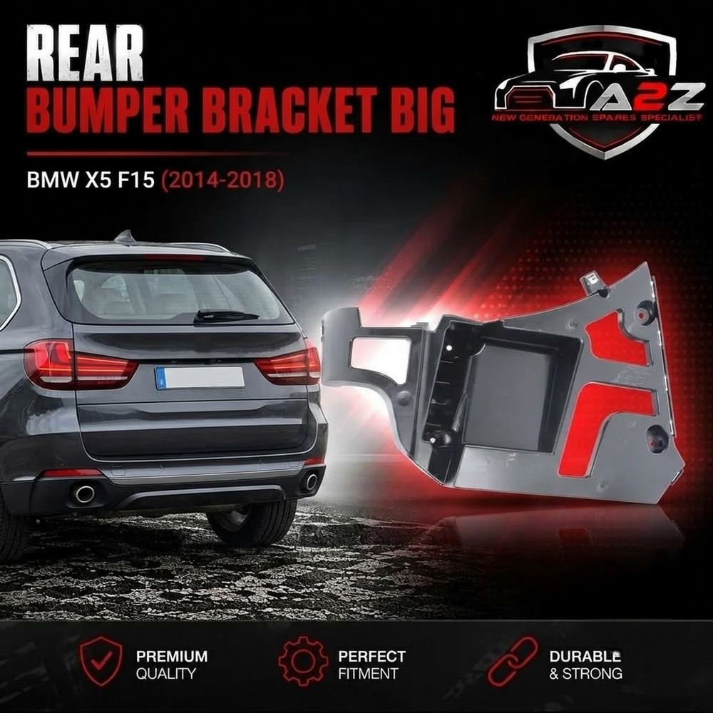 Rear Bumper Bracket Big Left 51127294721 & Right 51127294722 Compatible With BMW X5 F15 (2014-2018) Tag No.1781