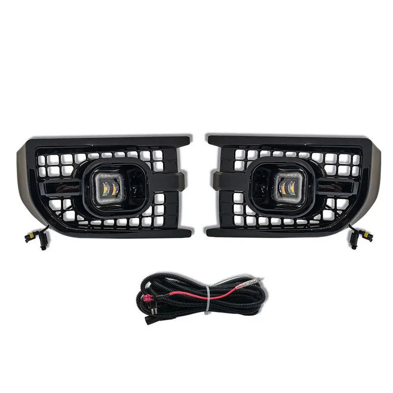 LED Fog Lamp Cover Set Compatible With Land Rover Defender L663 (2020-2024)
