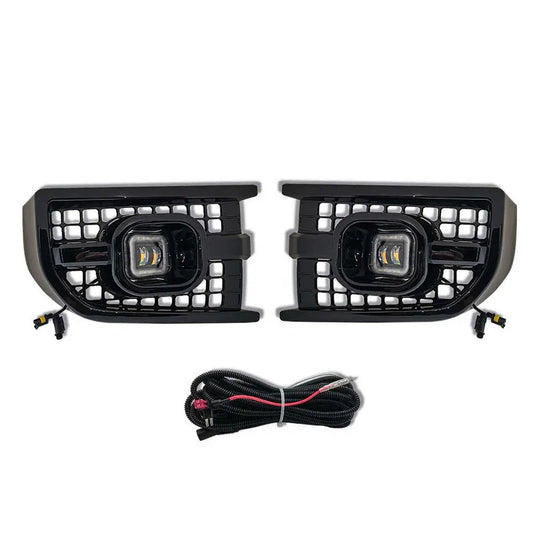 LED Fog Lamp Cover Set Compatible With Land Rover Defender L663 (2020-2024)