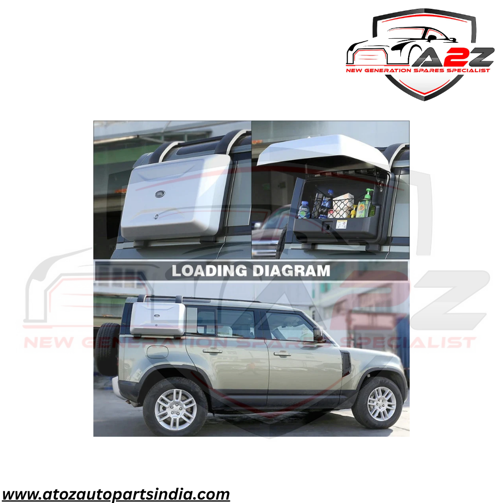 Side Tool Box (Silver) Compatible With Land Rover Defender L633 (2020-2024)
