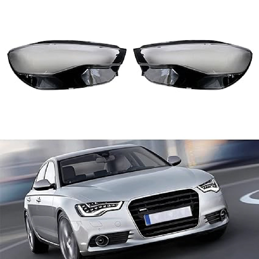 Front Headlight Glass Compatible with  Audi A6 C7 2011-14.