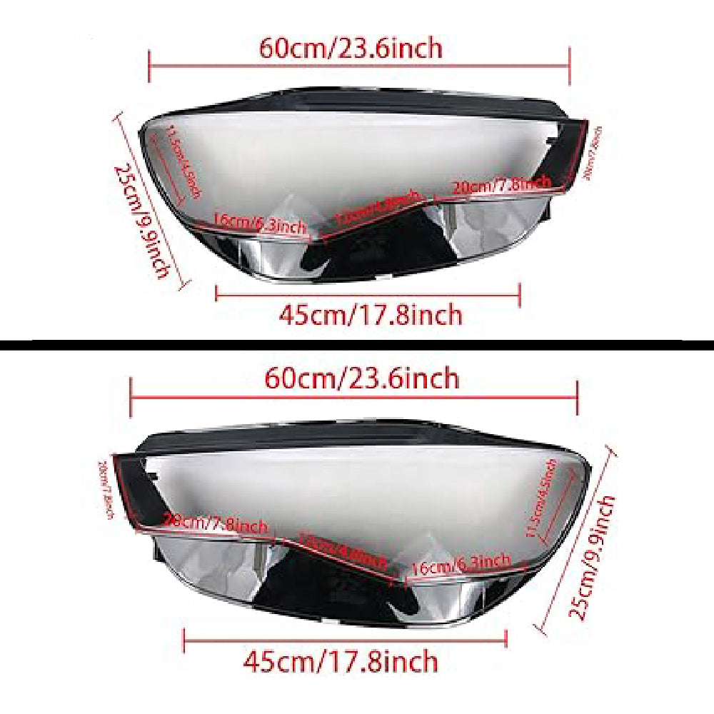 Front Headlight Glass Compatible with  Audi A6 C7 2011-14.