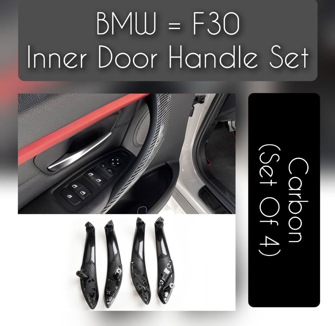 Carbon Inner And Outer Handle Set (Set Of 8 )  Compatible With BMW 3 Series F30